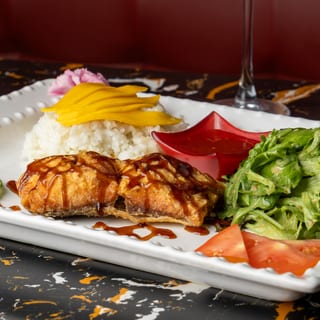 Teriyaki Salmon & Steamed Rice