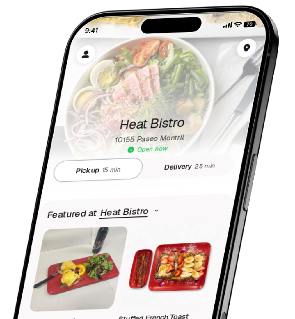 Heat Bistro app preview